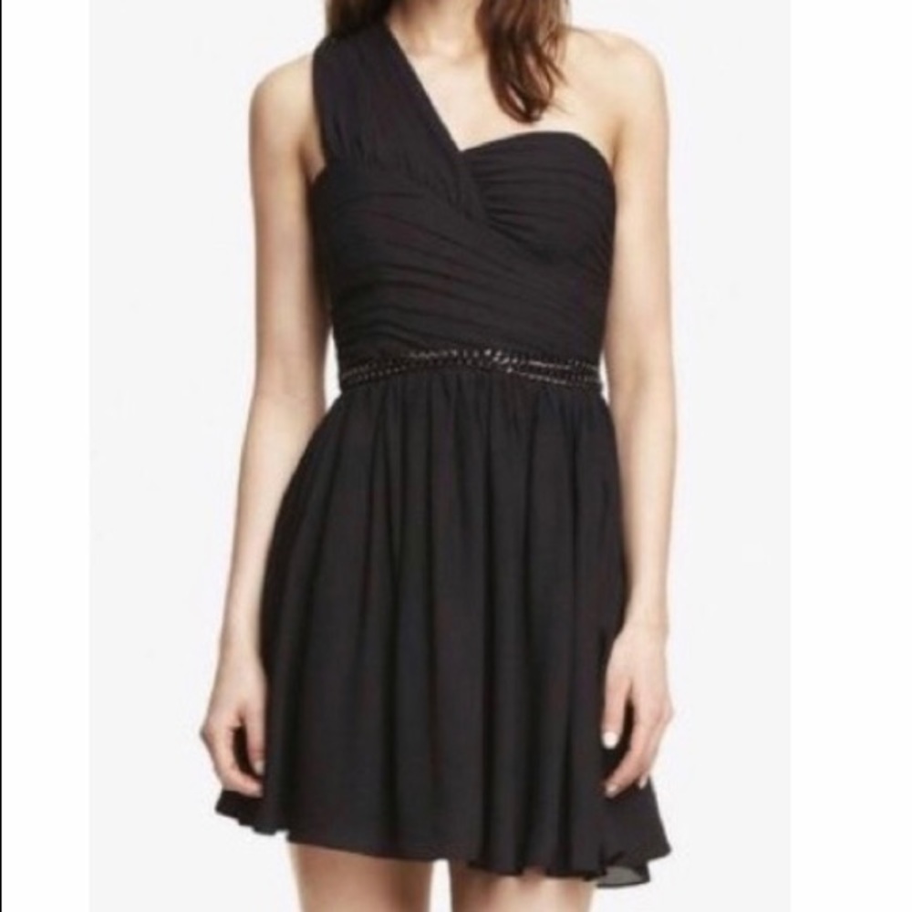 Express One Shoulder Dress (Color - Periwinkle)